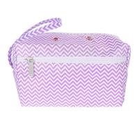 MAGICLULU Bolsa para Guardar Lana Bolsa para Proyectos de Crochet Algodón Púrpura Protege Herramientas de Tejer y Crochet