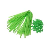 MAGICLULU Bolsas de Malla para Compras 60 Cm, Bolsa de Fruta Compra, Plástico Ligero, Sellado Térmico Inferior, 100 Unidades Verdes, para Frutas, Verduras y Mariscos, Uso Color Aleatorio