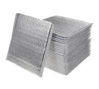 MAGICLULU Bolsas Térmicas Uso 20x20 Cm Aluminio 3 Mm Bolsa Aislante para Comida Pequeña Conservación Alimentos Frescos Picnic Camping 50 Unidades