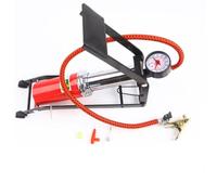 MAGICLULU Bomba de Piso para Neumáticos de Coche y Bicicleta, Inflador de Alta Presión Grande Manómetro, Pedal Antideslizante y Tubo Rojo Resistente, Bomba Activada para Inflar Vehículos y