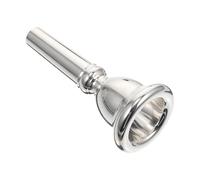 MAGICLULU Boquilla para Bombardino de Latón Plateada, Accesorio Profesional Duradero para Bombardino, Repuesto Compatible para Práctica y Ejecución Musical