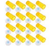 MAGICLULU Botella de Medicina de Viaje 25 Piezas, Organizador Portátil de Medicamentos Pequeño, Frascos Vacíos de PP Tapa de Seguridad Hermética, Caja para Almacenamiento de Pastillas