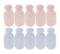 MAGICLULU Botellas Dispensadoras de Gel de Ducha y Champú 10 Piezas 100 Ml Pe Exprimibles para Viajes Tapa Abatible para Uso Personal y Pack Rosa Azul