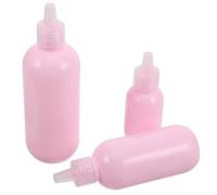 MAGICLULU Botellas Exprimibles para Cosméticos 3 Piezas Rosa, Set Compacto de Plástico sin Fugas para Viaje, Dispensador Portátil para Loción, Champú y Gel de Baño