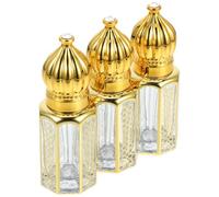 MAGICLULU Botellas Gotero de Vidrio para Aceites Esenciales 6 Ml, Frascos Cuentagotas Vacíos 3 Piezas, Resistentes y Portátiles para Perfume, Masaje y Aromaterapia, Diseño Antiexpulsión