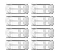 MAGICLULU Botellas Vacías de Desodorante Giratorias de 30 Ml, Set de 8 Piezas, Plástico As Transparente, Tapa, para Bálsamo Labial, Perfume Sólido y Almacenamiento Cosmético Portátil