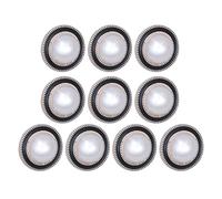 MAGICLULU Botones de Perla Redondos 10 Pcs 21 MM para Abrigo DIY Costura Manualidades Adornos Ropa Accesorios Craft
