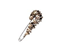 MAGICLULU Broche Accesorio Decorativo Diseño Delicado y Elegante de Perlas Aleación y Piedras Brillantes para Mujer para Suéteres y Bolsos en Celebraciones