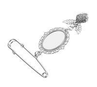 MAGICLULU broche de encaje algo azul para la novia ramo de novia personalizados con foto personalizar pin de solapa para graduacion broche de alfiler de graduación Aleación de zinc