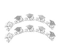 MAGICLULU Broche de Metal para Graduación 2026, Pin de Birrete Universitario, Set de 10 Unidades, Recuerdo para Estudiantes y Maestros en Ceremonias y Fiestas de Graduación