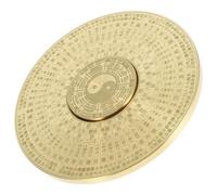 MAGICLULU Brújula Pequeña de Latón Retro Diseño de Ocho Trigramas Giratorio, Brújula Taoísta Multiusos para Decoración del Hogar y Actividades al Aire Libre, Ligera y Portátil