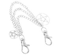 MAGICLULU Cadena de Metal para Zapatos Adorno Estrella de Cinco Puntas, Aleación Resistente, para Mujer y Hombre, Accesorio Decorativo para Zapatillas Deportivas y Zapatos Casuales, Tamaño
