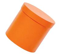 MAGICLULU Caja Cilíndrica para Arreglo Floral Naranja Mini Cubo de Cartón para Flores Caja Porta Flores para Ramo Embalaje para Obsequio Uso en Bodas y Celebraciones Diseño Compacto