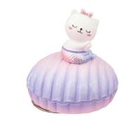 MAGICLULU Caja De 1 Pieza Caja De Música Papá Conformado para Gato Esmoquin Amantes De Amante De Hola Vs De Gato De Gato Lindo Gato Resina Púrpura