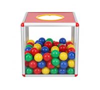 MAGICLULU Caja de lotería Caja de tamaño Queen Cajas de acrílico transparente Caja organizadora transparente Caja de dedicación Caja de la suerte Caja de donación de metal Caja de donación de