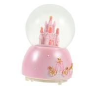 MAGICLULU Caja De Música Adorno De Escritorio Castillo Musical Globo Castillo Globos De Nieve Globo De Hadas para Niña Decoración Bola De Cristal De Vidrio Bola De Cristal Musical