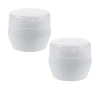 MAGICLULU Caja de Polvos para Bebés 2 Piezas, Estuche Recargable con Borla Suave, Tamaño Viaje para Cuidado de Piel Sensible y Uso Fácil en Cambio de Pañales