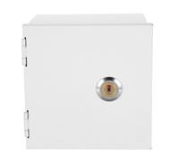 MAGICLULU Caja de Protección para Enchufe Tipo Anti-robo con Llave Resistente al Agua y Salpicaduras Cubierta Metálica para Tomas Eléctricas Exteriores Jardines y Espacios Públicos