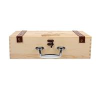 MAGICLULU Caja De Vino De Madera Maciza Dispensador Cajas Transportador Pegatina Etiquetas Plegable Accesorios Botellas Aireador Tapa Caja De Madera De Botella De Vino para El Hogar