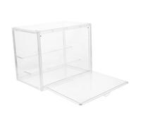 MAGICLULU Caja Organizadora Acrílica Transparente con Divisor Vitrina Pequeña para Exhibición y Almacenamiento de Figuras de Acción y Muñecos Diseño Resistente y Espacioso Protección contra