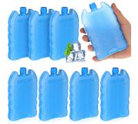 MAGICLULU Cajas de Cristales de Hielo Reutilizables 8 Piezas Tamaño Medio para Aire Acondicionado, Bolsas de Hielo Portátiles de Gel, Enfriadores Compactos para Oficina, Dormitorio