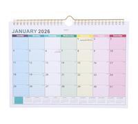 MAGICLULU Calendario de Pared Colgante 18 Meses 2026-2027 Papel Grueso Calendario Mensual Días Festivos Multi-País Planificador para Oficina Hogar Organización Anual