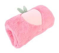 MAGICLULU Calentador de Manos de Piel Sintética para Mujer Manguito Cálido de Invierno Tamaño 30X18 CM Color Durazno Suave y Cómodo para Uso en Casa Oficina y Actividades al Aire Libre