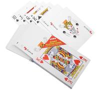 MAGICLULU Cartas Grandes de Póker 4X Aumento Papel Recubierto, Portátiles y Fáciles de Llevar para Jugar en Casa o Bares