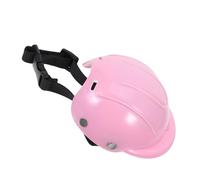 MAGICLULU Casco Ajustable para Perros Pequeños y Gatos, Diseño Ventilado y Liviano de Plástico Rosa, Adecuado para Paseos en Motocicleta y Sesiones de Fotos