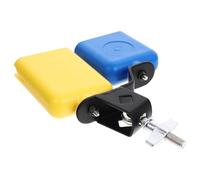 MAGICLULU Cencerro de Percusión Bicolor Abs para Batería, Doble Tono (pequeño Azul Grande Amarillo), Accesorios Musicales para Bandas y Tambores, Suministros para Cencerros de Metal
