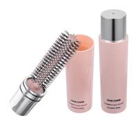 MAGICLULU Cepillo de Pelo para Rizos Portátil 2 Piezas, Cepillo Redondo Pequeño Antiestático para Cabello Rizado, Material Seguro, Color Rosa, Adecuado para Viaje y Peinado Diario