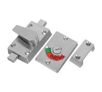 MAGICLULU Cerradura de Puerta para Mampara de Baño Pública, Pestillo con Indicador de Privacidad, Acero Inoxidable para Puerta 4 Cm, Indicador de Bloqueo Visible para Gestión de Ocupación