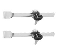 MAGICLULU Cerradura para Puerta de Vidrio de Congelador Horizontal de Helados, Aleación de Zinc Resistente y Antirrobo, Paquete de 2 Juegos para Supermercados y Restaurantes