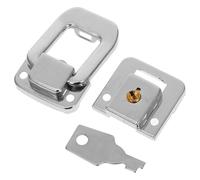 MAGICLULU Cerrojo de Pestillo Metálico Pequeño para Maletas y Cajas, Cierre de Hebilla Vintage Llave, Cierre Seguro para Joyeros y Maletines de Viaje, Pestillo Compacto y Versátil