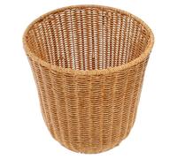 MAGICLULU Cesta de Almacenamiento Multifunción, Cesto de Basura Tejido, Tamaño Mediano, Pp E Hierro, Color Caqui, para Uso en Casa y Estudio