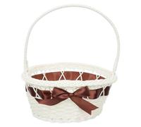 MAGICLULU Cesta Tejida a Mano para Almacenamiento de Frutas y Pan de Plástico Portátil Adecuado para Festivales Tipo de Escenas Reutilizable