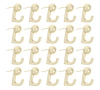 MAGICLULU Chinchetas Decorativas Doradas para Fijar Cuadros y Documentos en Corcho o Pizarra de Aleación de Zinc 20 Piezas , Ligeras y Resistentes para Pared
