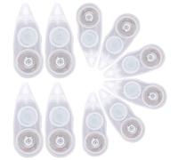 MAGICLULU Cinta Correctora Transparente Blanca 8 M 10 Unidades Cinta Adhesiva para Borrar Instantáneo sin Secado Resistente a Roturas Adecuado para Oficina Escuela y Estudiantes
