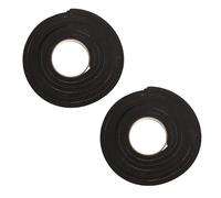 MAGICLULU Cinta Eva Adhesiva Anticolisión Negra, 2 Rollos de 10 Mm Grosor X 10 Mm Ancho X 3 M, Tira de Sellado para Ventanas y Puertas, Resistente al Viento y Ruido, Burlete Espuma