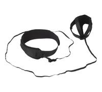 MAGICLULU Cinturón de Entrenamiento de Voleibol Neopreno Negro para Adultos | Práctica Individual sin Compañero, Correa Elástica Ajustable, Rebote Controlado, para Gimnasio y Clase Escolar