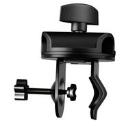 MAGICLULU Clip de Micrófono Metálico Placa Giratoria y Ajuste de Altura para Soportes de Micrófono de 15 Mm, Diseño Ergonómico y Rotación 360 Grados para Discursos y Prácticas de Banda