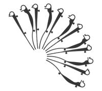 MAGICLULU Clips de Fijación de Plástico 40 Piezas Gancho Curvo y Recto Protección contra Hojas para Malla de Canalones para Patios y Edificios Comerciales