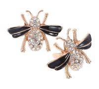 MAGICLULU Clips para Zapatos Mujer Forma de Abeja y Detalles en Gemas de Imitación, Hebillas Metálicas Decorativas para Zapatos de Fiesta y Uso Diario en Tacones Altos