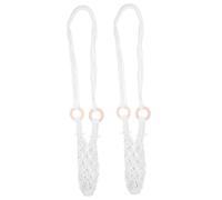 MAGICLULU Colgador de Botellas de Vino Tejido a Mano de Cuerda de Algodón 74 Cm Color Claro, Cesta Colgante de Pared para Almacenamiento y Organización, Accesorio de Cocina, Pack 2 Unidades