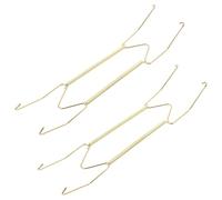 MAGICLULU Colgadores de Platos Invisibles de Aleación en Forma de W, 12 Pulgadas, 2 Unidades, Soporte Decorativo para Pared, Perchas para Platos, Almacenamiento en Cocina y Comedor