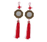 MAGICLULU Colgante de Aleación Único de Tai Ji 2 Piezas para Decoración del Hogar y Feng Shui Que Simboliza la Alegría Familiar y Atrae Buena Suerte