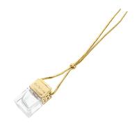 MAGICLULU Colgante De Botella De Perfume Vacía Difusor De Fragancia Para Colgar En El Coche Colgante De Botella Vacía De Coche Adornos Colgantes Para Autos Aroma Del Dorado Vidrio