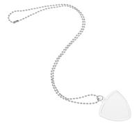 MAGICLULU Collar Transparente Estuche para Púas de Guitarra y Ukelele, Organizador Portátil para Accesorios de Guitarra Acústica, Funda Colgante para Almacenamiento Seguro de Púas, Adecuado