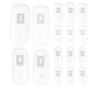 MAGICLULU Consejos para Practicar Uñas Tamaño Mediano 100 Unidades Transparentes para Uso en Salones de Belleza y Hogar Manicuristas