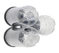 MAGICLULU Contenedor Transparente de PVC para 3 Balones de Tenis Tapa Negra Práctico Organizador Multifunción para Almacenamiento de Bolas Ligero y Fácil de Transportar para Uso Deportivo